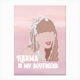 Karma Is My Boyfriend - Taylor Swift Midnights Era Canvas Print