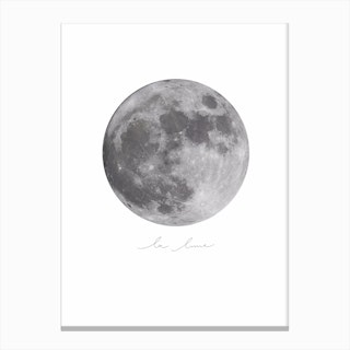 La lune Canvas Print
