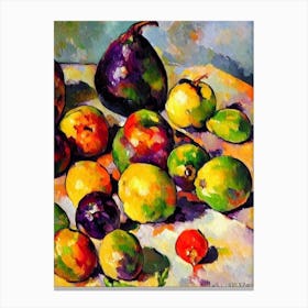 Eggplant Cezanne Style vegetable Canvas Print