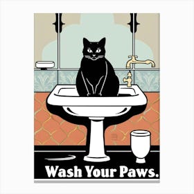 Wash Your Paws 4 Canvas Print