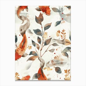 Watercolor Koi 24 Canvas Print