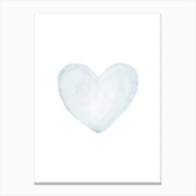 Blue Heart Canvas Print