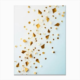 Gold Confetti Canvas Print