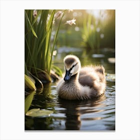 Swan photo 1 Canvas Print