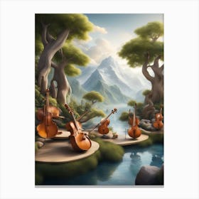 Weird Musical World Canvas Print