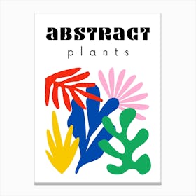 Abstract Plants Poster 3 Canvas Print