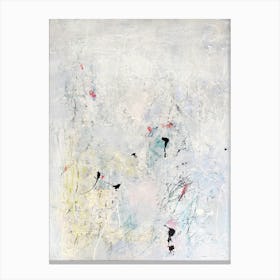 WHITE WASH - Abstract Print Neutral off white Canvas Print