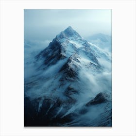 Snowy Mountain Range Canvas Print