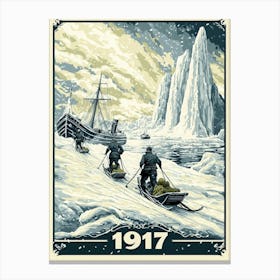 Aihrgdesign A Vintage Adventure Poster Of A Dramatic Polar Re 6ef11cd0 Bb78 4941 B034 A54d0cad31ec 3 Canvas Print