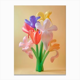 Dreamy Inflatable Flowers Iris 2 Canvas Print