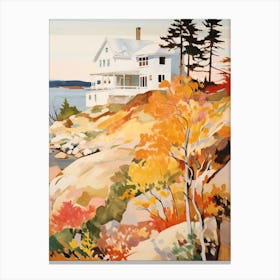 House In Maine - expressionism Canvas Print