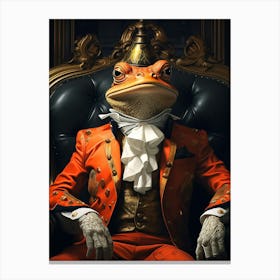 Frog In A Suit 1 Canvas Print