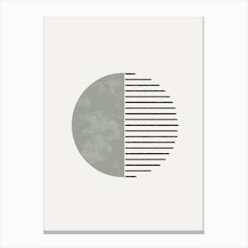 Minimalist Aesthetic In Sage Green Canvas Print