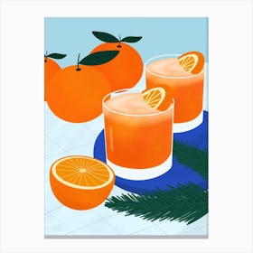 Aperol Spritz By The Pool Canvas Print