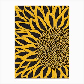 Sunflower Up Close Canvas Print