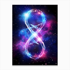 Infinity Symbol In Space Canvas Print