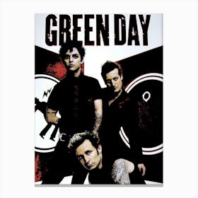 Green Day band music punk Canvas Print