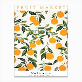 Valencia Orange Fruit Canvas Print