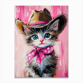 Cowboy Kitten Canvas Print