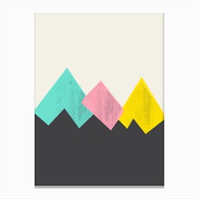 Pastel Mountains III Canvas Print