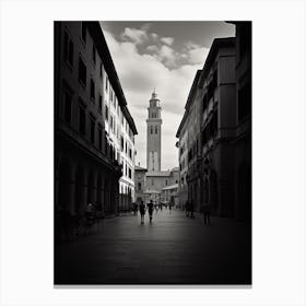 Modena, Italy,  Black And White Analogue Photography  4 Canvas Print