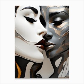 Two Women Kissing 2 Canvas Print