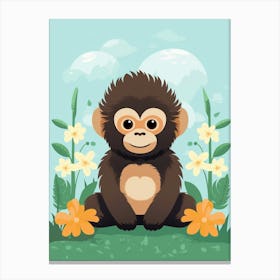 Baby Animal Illustration  Gorilla 2 Canvas Print
