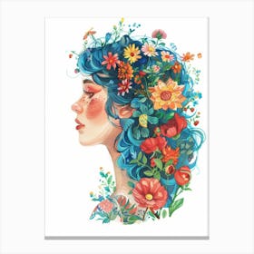 Flower Girl 15 Canvas Print