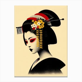 Japan Geisha Visual 84 Canvas Print