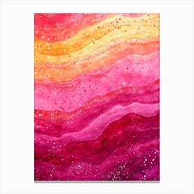 Watercolor Abstract Painting 1 Canvas Print