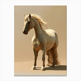 Low Poly Horse Canvas Print