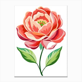 Peony Flower 6 Canvas Print