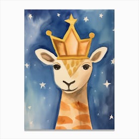 Little Camel 4 Wearing A Crown Canvas Print