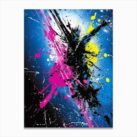 Ink Splatter Canvas Print