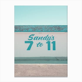 Sandy's 7 To 11 Convenience Store In Marfa Texas Canvas Print