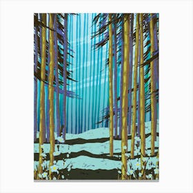 Snowy Forest Canvas Print