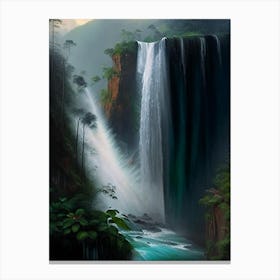 Tumpak Sewu, Indonesia Peaceful Oil Art  (3) Canvas Print