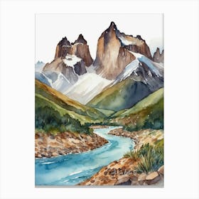 Chilean Mountains 1 Canvas Print