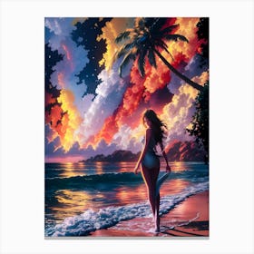 Sunset Beach Canvas Print