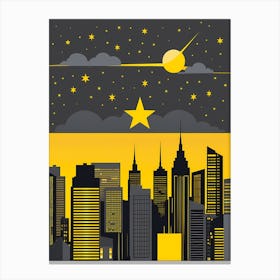 City Skyline 4 vector art Canvas Print