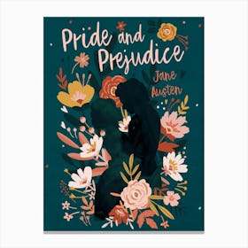Book Cover - Pride And Prejudice by Jane Austen Canvas Print
