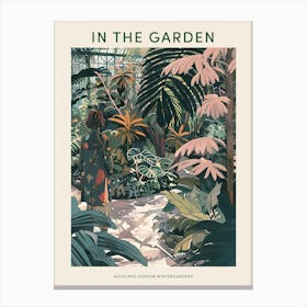 In The Garden Poster Auckland Domain Wintergardens New Zealand 2 Canvas Print