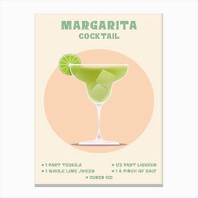 Margarita Cocktail 1 Canvas Print