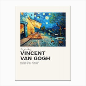 Museum Poster Inspired By Vincent Van Gogh 6 Canvas Print