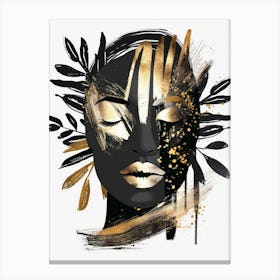 Gold And Black Canvas Print 3 Canvas Print