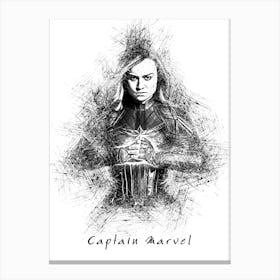 Captain Marvel Canvas Print