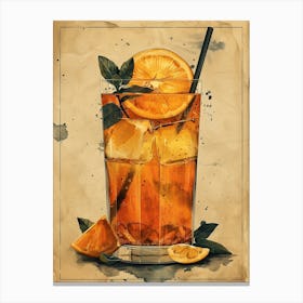 Orange Iced Tea 14 Canvas Print