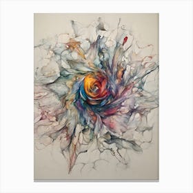 Abstract Watercolor Painting 1 Canvas Print