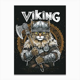 Viking Cat 1 Canvas Print