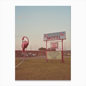 Flamingo Motel Route 66 Canvas Print